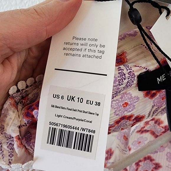 ME+EM Me+em Floral Swirl Print Blouse 6 - Picture 5 of 8